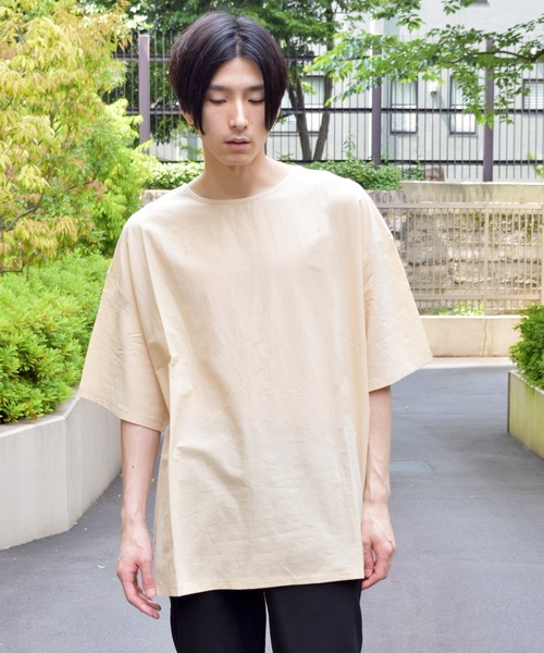 VIBGYOR(ヴィブジョー)の「VIBGYOR Select/サイドスリットシャツカットソー(RE)(Tシャツ/カットソー・メンズ・ホワイト/ブラック/ブルー/ベージュ・MEDIUM/LARGE)」の12枚目の写真