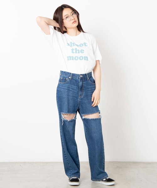 WEGO（ウィゴー）の「WEGO/カラーロゴプリントTシャツ（Tシャツ/カットソー・レディース・ホワイト系その他/ホワイト・SMALL/LARGE/MEDIUM）」の14枚目の写真