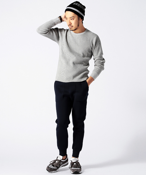 BEAMS（ビームス）の「BEAMS / ダンボールニット イージーパンツ （その他パンツ・メンズ・ブラック/グレー/ネイビー・SMALL/MEDIUM/LARGE/X-LARGE）」の6枚目の写真