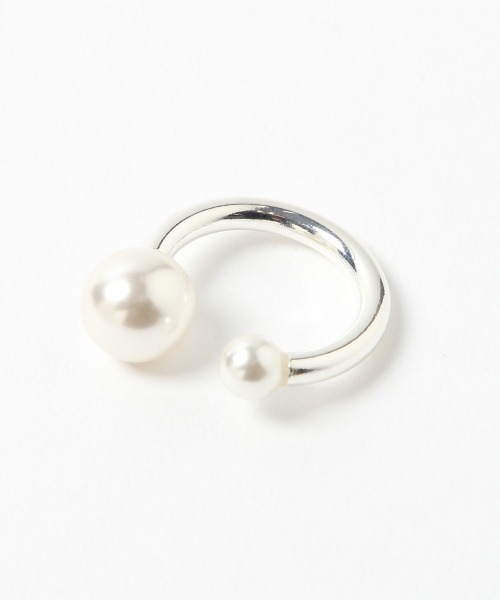 PAGEBOY（ページボーイ）の「パールコンビリング（リング・レディース・シルバー・FREE）」の3枚目の写真