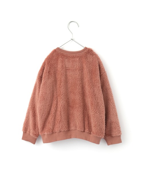 MAKE YOUR DAY（メイクユアデイ）の「三角ポケット両面ボアプルオーバー■80～140cm（スウェット・キッズ・ベージュ/グレー/ピンク/マルチ・100/110/120/80/130/140/90）」の9枚目の写真