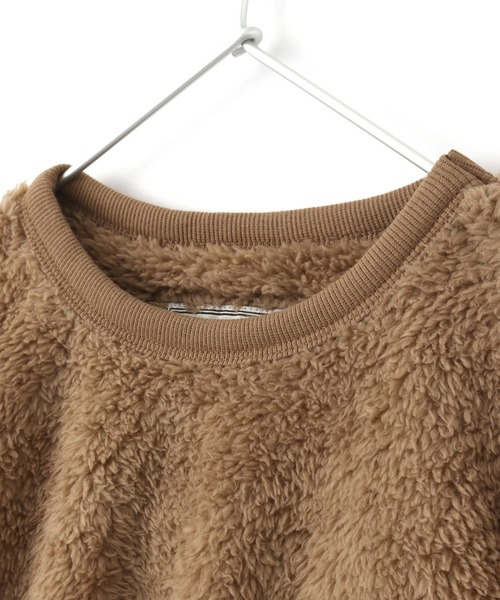 MAKE YOUR DAY（メイクユアデイ）の「三角ポケット両面ボアプルオーバー■80～140cm（スウェット・キッズ・ベージュ/グレー/ピンク/マルチ・100/110/120/80/130/140/90）」の11枚目の写真