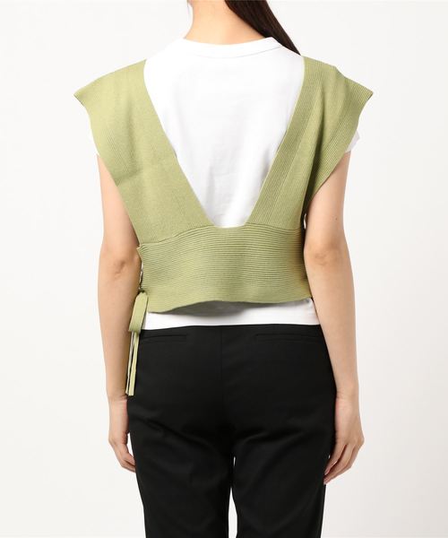 LOWRYS FARM(ローリーズファーム)の「サイドムスビビスチェ 892447(ベスト・レディース・ホワイト/ブラック/グリーン・FREE)」の18枚目の写真