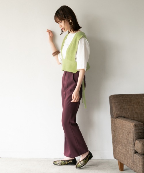 LOWRYS FARM(ローリーズファーム)の「サイドムスビビスチェ 892447(ベスト・レディース・ホワイト/ブラック/グリーン・FREE)」の15枚目の写真