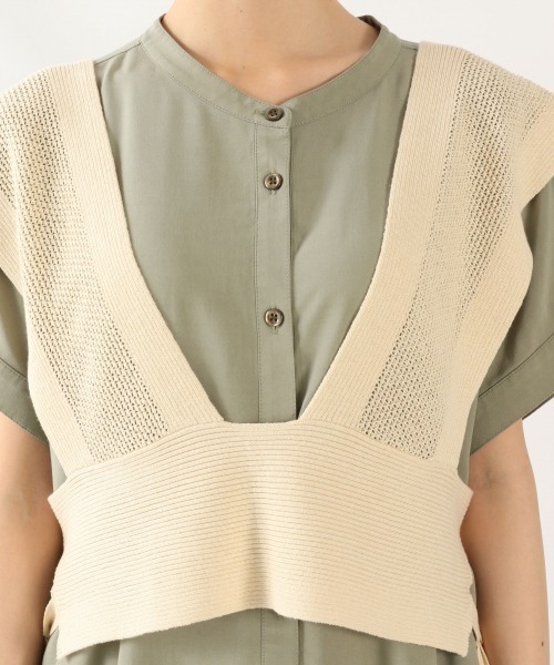 LOWRYS FARM(ローリーズファーム)の「サイドムスビビスチェ 892447(ベスト・レディース・ホワイト/ブラック/グリーン・FREE)」の9枚目の写真