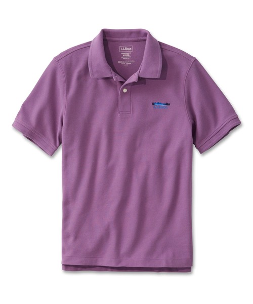 L.L.Bean(エルエルビーン)の「プレミアム・ダブル・エル・ポロシャツ、半袖 カタディン・ロゴの刺繍入り ジャパン・フィット(ポロシャツ・メンズ・ブラック/ネイビー/ホワイト/グリーン/インディゴブルー/ブルー/ターコイズブルー/パープル/ライトブルー/ヘザーグレー/グリーン系・MEDIUM/X-LARGE/SMALL/LARGE/XX-LARGE)」の11枚目の写真