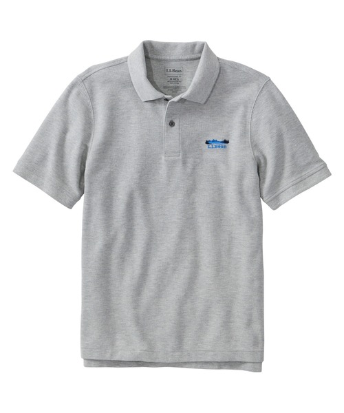 L.L.Bean(エルエルビーン)の「プレミアム・ダブル・エル・ポロシャツ、半袖 カタディン・ロゴの刺繍入り ジャパン・フィット(ポロシャツ・メンズ・ブラック/ネイビー/ホワイト/グリーン/インディゴブルー/ブルー/ターコイズブルー/パープル/ライトブルー/ヘザーグレー/グリーン系・MEDIUM/X-LARGE/SMALL/LARGE/XX-LARGE)」の3枚目の写真