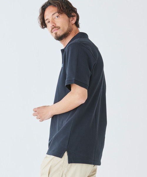 L.L.Bean(エルエルビーン)の「プレミアム・ダブル・エル・ポロシャツ、半袖 カタディン・ロゴの刺繍入り ジャパン・フィット(ポロシャツ・メンズ・ブラック/ネイビー/ホワイト/グリーン/インディゴブルー/ブルー/ターコイズブルー/パープル/ライトブルー/ヘザーグレー/グリーン系・MEDIUM/X-LARGE/SMALL/LARGE/XX-LARGE)」の15枚目の写真