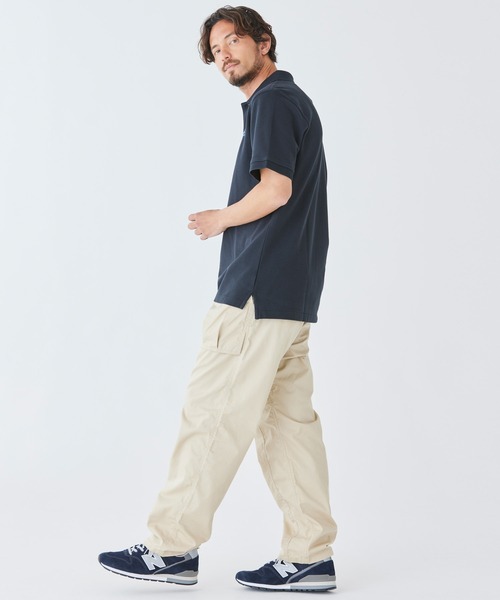 L.L.Bean(エルエルビーン)の「プレミアム・ダブル・エル・ポロシャツ、半袖 カタディン・ロゴの刺繍入り ジャパン・フィット(ポロシャツ・メンズ・ブラック/ネイビー/ホワイト/グリーン/インディゴブルー/ブルー/ターコイズブルー/パープル/ライトブルー/ヘザーグレー/グリーン系・MEDIUM/X-LARGE/SMALL/LARGE/XX-LARGE)」の18枚目の写真