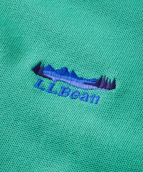 L.L.Bean(エルエルビーン)の「プレミアム・ダブル・エル・ポロシャツ、半袖 カタディン・ロゴの刺繍入り ジャパン・フィット(ポロシャツ・メンズ・ブラック/ネイビー/ホワイト/グリーン/インディゴブルー/ブルー/ターコイズブルー/パープル/ライトブルー/ヘザーグレー/グリーン系・MEDIUM/X-LARGE/SMALL/LARGE/XX-LARGE)」の21枚目の写真