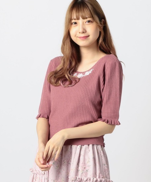 LODISPOTTO,ロマンティックビッグリボンリブニット - WEAR