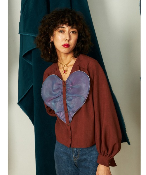 PAMEO POSE（パメオポーズ）の「Big Heart Blouse（シャツ
