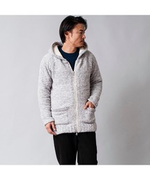 【NO ID.】P Mole Yarn Knit Zip Parka / P モール ヤーン ニット ジップ パーカ