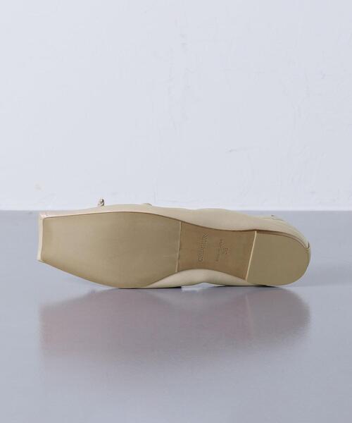 CHEMBUR（チェンバー）の「＜CHEMBUR（チェンバー）＞スクエア ギャザー バレエシューズ（バレエシューズ・レディース・ブラック/ナチュラル・35h/37/37h/38/36h/35/36）」の7枚目の写真