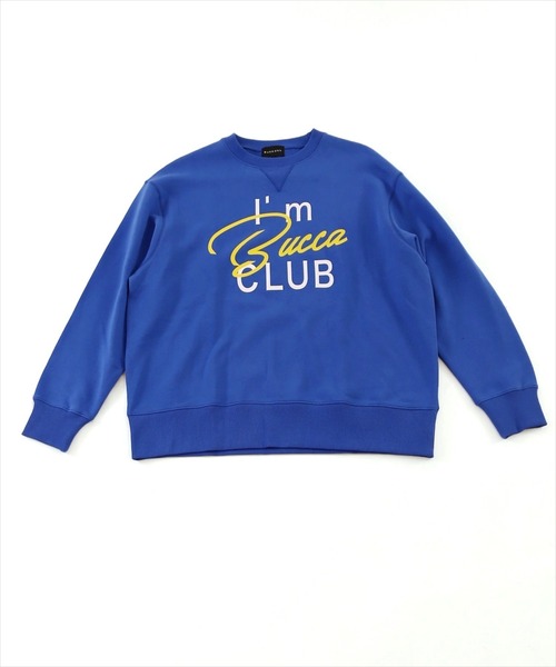BUCCA 44（ブッカフォーティーフォー）の「【BUCCA 44】BUCCA CLUBプリントクルーネックスウェット（スウェット・メンズ・ブルー/ホワイト・MEDIUM/LARGE/X-LARGE/XX-LARGE/XXX-LARGE）」の2枚目の写真