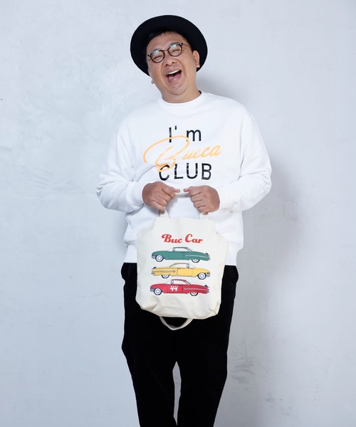 BUCCA 44（ブッカフォーティーフォー）の「【BUCCA 44】BUCCA CLUBプリントクルーネックスウェット（スウェット・メンズ・ブルー/ホワイト・MEDIUM/LARGE/X-LARGE/XX-LARGE/XXX-LARGE）」の9枚目の写真