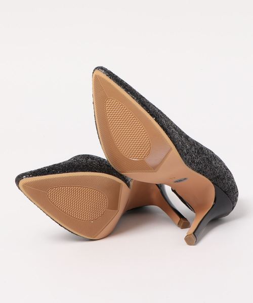 Miminy Piminy(ミミニー ピミニー)の「MiminyPiminy(ミミニー ピミニー) グリッターのポインテッドパンプス(パンプス・レディース・シルバー/ゴールド/ブラック・LL/M/L/S)」の5枚目の写真