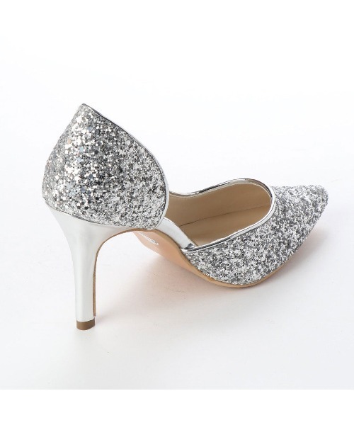 Miminy Piminy(ミミニー ピミニー)の「MiminyPiminy(ミミニー ピミニー) グリッターのポインテッドパンプス(パンプス・レディース・シルバー/ゴールド/ブラック・LL/M/L/S)」の11枚目の写真