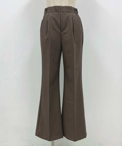 PICCIN(ピッチン)の「【WEB限定】センターシームフレアパンツ(その他パンツ・レディース・ブラック/ブルーグレー/ダークブラウン/モカ/カーキ・M)」の7枚目の写真