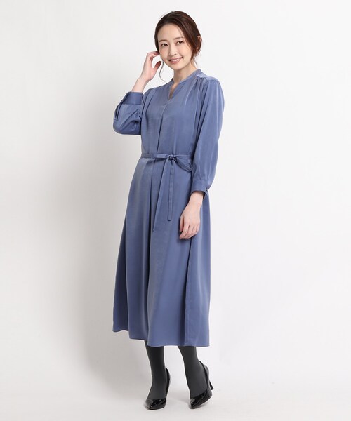 新品即決値下げ ピーチサテンキーネックワンピース ワンピース ワンピース ドレス Store Sunauna スーナウーナ のファッション ワンピース セール ワンピース