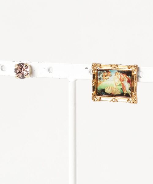 gargle(ガーグル)の「gargle ガーグル: : 美術館アート 世界の名画 ピアス(ピアス(両耳用)・レディース・ピンク/クリア/ホワイト/レッド・FREE)」の8枚目の写真