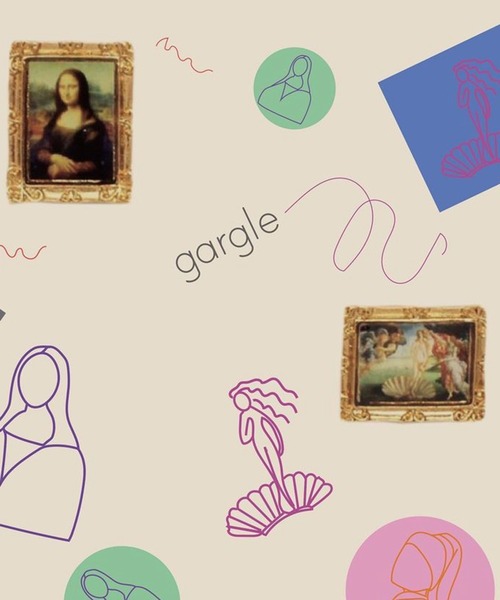 gargle(ガーグル)の「gargle ガーグル: : 美術館アート 世界の名画 ピアス(ピアス(両耳用)・レディース・ピンク/クリア/ホワイト/レッド・FREE)」の13枚目の写真