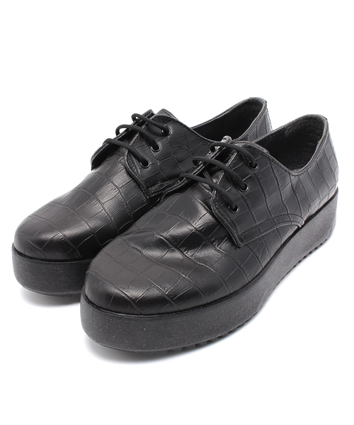 Kastane（カスタネ）の「【Kastane】厚底型押しシューズ（その他シューズ・レディース・ブラウン/ブラック・38/36/37）」の12枚目の写真