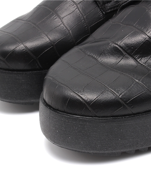 Kastane（カスタネ）の「【Kastane】厚底型押しシューズ（その他シューズ・レディース・ブラウン/ブラック・38/36/37）」の3枚目の写真