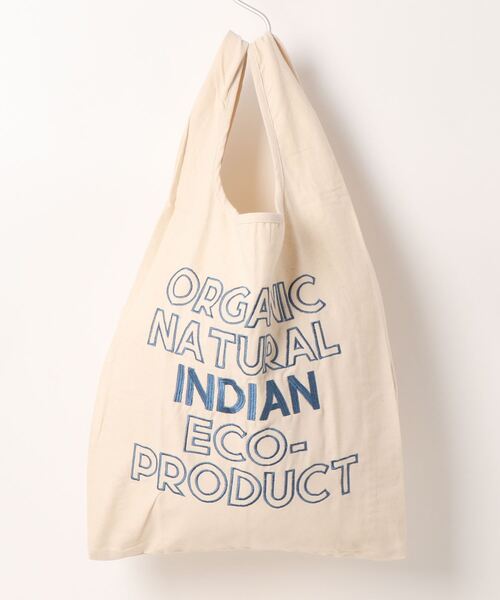 Lilas Campbell（リラキャンベル）の「Lilas Campbell　INDIAN friendly  ECO Bag（エコバッグ/サブバッグ・レディース・レッド/ブルー・FREE）」の2枚目の写真