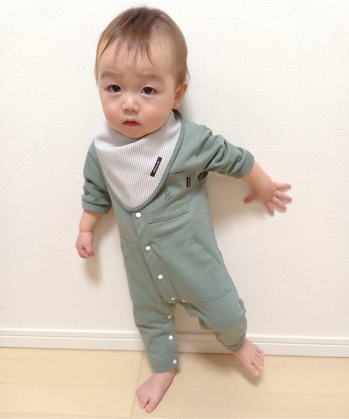 長袖 無地ロンパース OG FATIGUE L/S ROMPERS（ロンパース