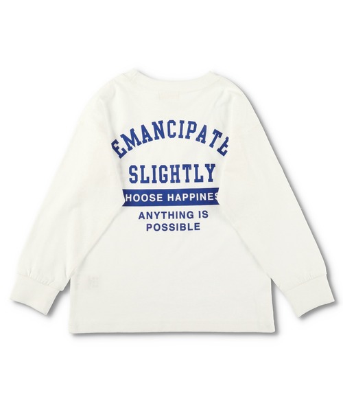 BRANSHES（ブランシェス）の「【WEB限定】袖口リブ長袖Tシャツ（Tシャツ/カットソー・キッズ・オフホワイト/ライトグリーン/ブルーグレー/カーキ/その他2/チャコールグレー/ベージュ/ライトベージュ/パープル/ブラック/その他1・100cm/130cm/150cm/110cm/120cm/140cm）」の10枚目の写真