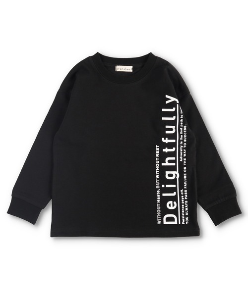 BRANSHES（ブランシェス）の「【WEB限定】袖口リブ長袖Tシャツ（Tシャツ/カットソー・キッズ・オフホワイト/ライトグリーン/ブルーグレー/カーキ/その他2/チャコールグレー/ベージュ/ライトベージュ/パープル/ブラック/その他1・100cm/130cm/150cm/110cm/120cm/140cm）」の11枚目の写真