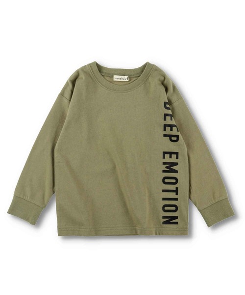 BRANSHES（ブランシェス）の「【WEB限定】袖口リブ長袖Tシャツ（Tシャツ/カットソー・キッズ・オフホワイト/ライトグリーン/ブルーグレー/カーキ/その他2/チャコールグレー/ベージュ/ライトベージュ/パープル/ブラック/その他1・100cm/130cm/150cm/110cm/120cm/140cm）」の8枚目の写真