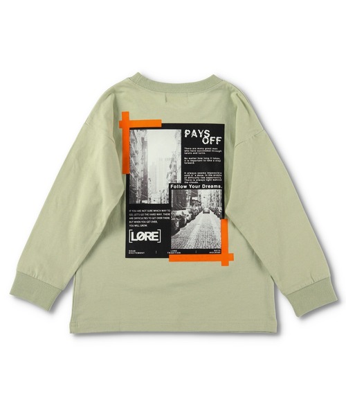 BRANSHES（ブランシェス）の「【WEB限定】袖口リブ長袖Tシャツ（Tシャツ/カットソー・キッズ・オフホワイト/ライトグリーン/ブルーグレー/カーキ/その他2/チャコールグレー/ベージュ/ライトベージュ/パープル/ブラック/その他1・100cm/130cm/150cm/110cm/120cm/140cm）」の7枚目の写真