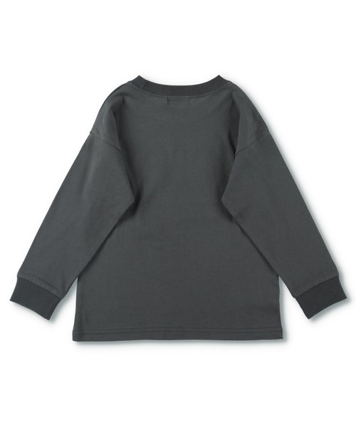 BRANSHES（ブランシェス）の「【WEB限定】袖口リブ長袖Tシャツ（Tシャツ/カットソー・キッズ・オフホワイト/ライトグリーン/ブルーグレー/カーキ/その他2/チャコールグレー/ベージュ/ライトベージュ/パープル/ブラック/その他1・100cm/130cm/150cm/110cm/120cm/140cm）」の14枚目の写真