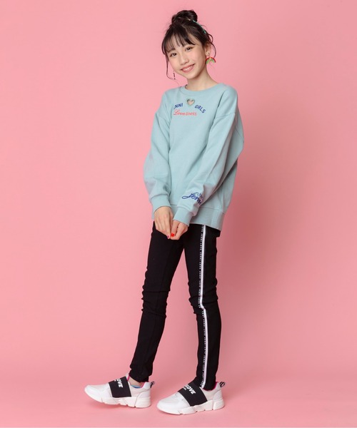 JENNI love（ジェニィラブ）の「デオドラントスイーツトレーナー（スウェット・キッズ・オレンジ/グリーン/ミント・130cm/140cm/150cm/160cm）」の10枚目の写真