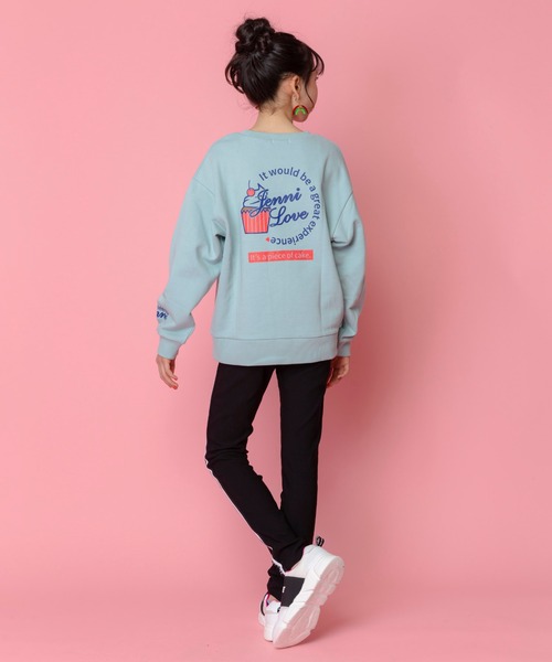 JENNI love（ジェニィラブ）の「デオドラントスイーツトレーナー（スウェット・キッズ・オレンジ/グリーン/ミント・130cm/140cm/150cm/160cm）」の17枚目の写真