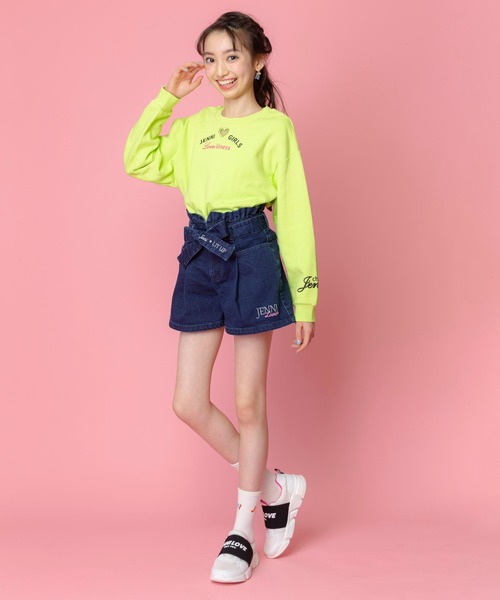 JENNI love（ジェニィラブ）の「デオドラントスイーツトレーナー（スウェット・キッズ・オレンジ/グリーン/ミント・130cm/140cm/150cm/160cm）」の4枚目の写真