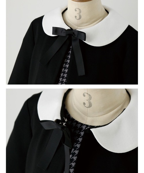 Catherine Cottage(キャサリンコテージ)の「チェックワンピース&ボレロ(スーツセット・キッズ・ブラック/グレー/グレー系1/グレー系3/ダークグレー/グレー系2/ネイビー・130/110/120)」の11枚目の写真