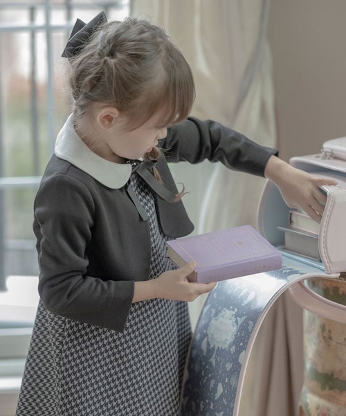 Catherine Cottage(キャサリンコテージ)の「チェックワンピース&ボレロ(スーツセット・キッズ・ブラック/グレー/グレー系1/グレー系3/ダークグレー/グレー系2/ネイビー・130/110/120)」の15枚目の写真