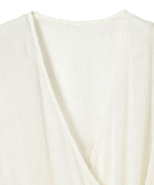 BEAMS BOY（ビームスボーイ）の「BEAMS BOY / コットン リネン カシュクール ノースリーブ（シャツ/ブラウス・レディース・ブラック/オフホワイト/ブラウン系その他・ONE SIZE）」の21枚目の写真