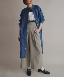 NICOLE CLUB（ニコル　クラブ）の「【NICOLE CLUB】デニムシャツワンピース（シャツワンピース・レディース）」