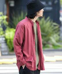 URBAN RESEARCH Sonny Label | フィブリルレーヨンバンドカラーシャツ(シャツ/ブラウス)