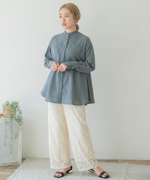 ITEMS URBANRESEARCH（アイテムズ アーバンリサーチ）の「レースワイドパンツ（その他パンツ・レディース・ブラック/ナチュラル・FREE）」の21枚目の写真