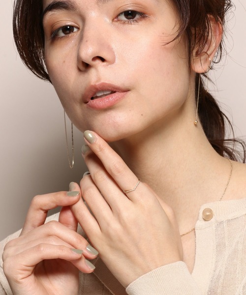 PAS TIERRA（パティエラ）の「[Briller] K10V字リング（リング