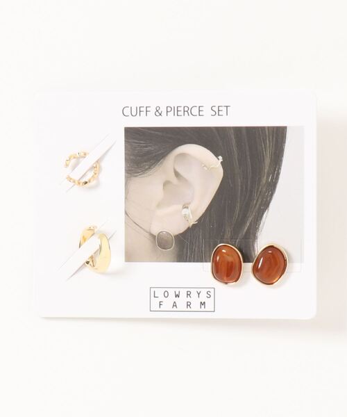 LOWRYS FARM（ローリーズファーム）の「カフ＊ピアスＳＥＴ　941287（ピアス（両耳用）・レディース・ブルー系その他/ホワイト/その他1/イエロー系その他・FREE）」の3枚目の写真