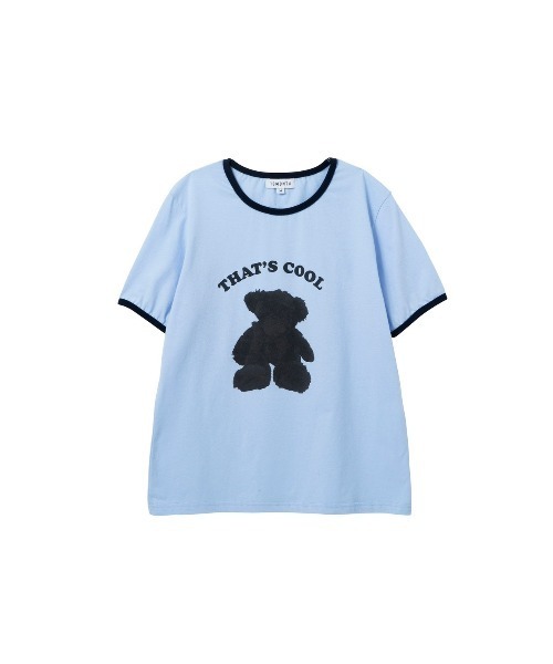 13MONTH(サーティーンマンス)の「【13month】BLACK TEDDY T-SHIRT(Tシャツ/カットソー・メンズ・ライトブルー・M/L)」の7枚目の写真
