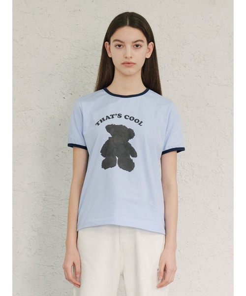 13MONTH(サーティーンマンス)の「【13month】BLACK TEDDY T-SHIRT(Tシャツ/カットソー・メンズ・ライトブルー・M/L)」の12枚目の写真