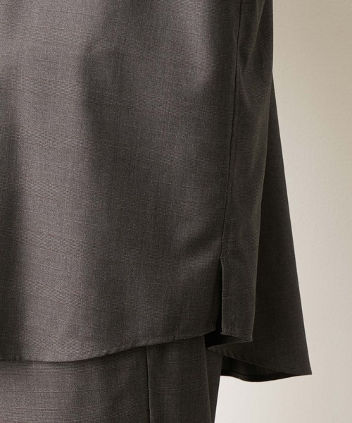 JUNRED（ジュンレッド）の「シャドーチェックルーズS/Sシャツ（シャツ/ブラウス・メンズ・ダークブラウン/チャコールグレー・M/L/S）」の4枚目の写真