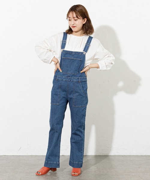 DISCOAT（ディスコート）の「デニムサロペット（サロペット/オーバーオール・レディース・ブルー・SMALL/MEDIUM/LARGE）」の12枚目の写真